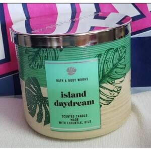 BBW Island Day Dream Large 3 Wick Candle Home Fragrance Decor